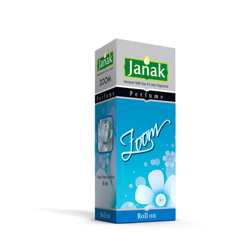 Janak Zoom Perfume gives you a bold, long-lasting fragrance that stays with you all day. Perfect for daily wear, office, or evening outings.
