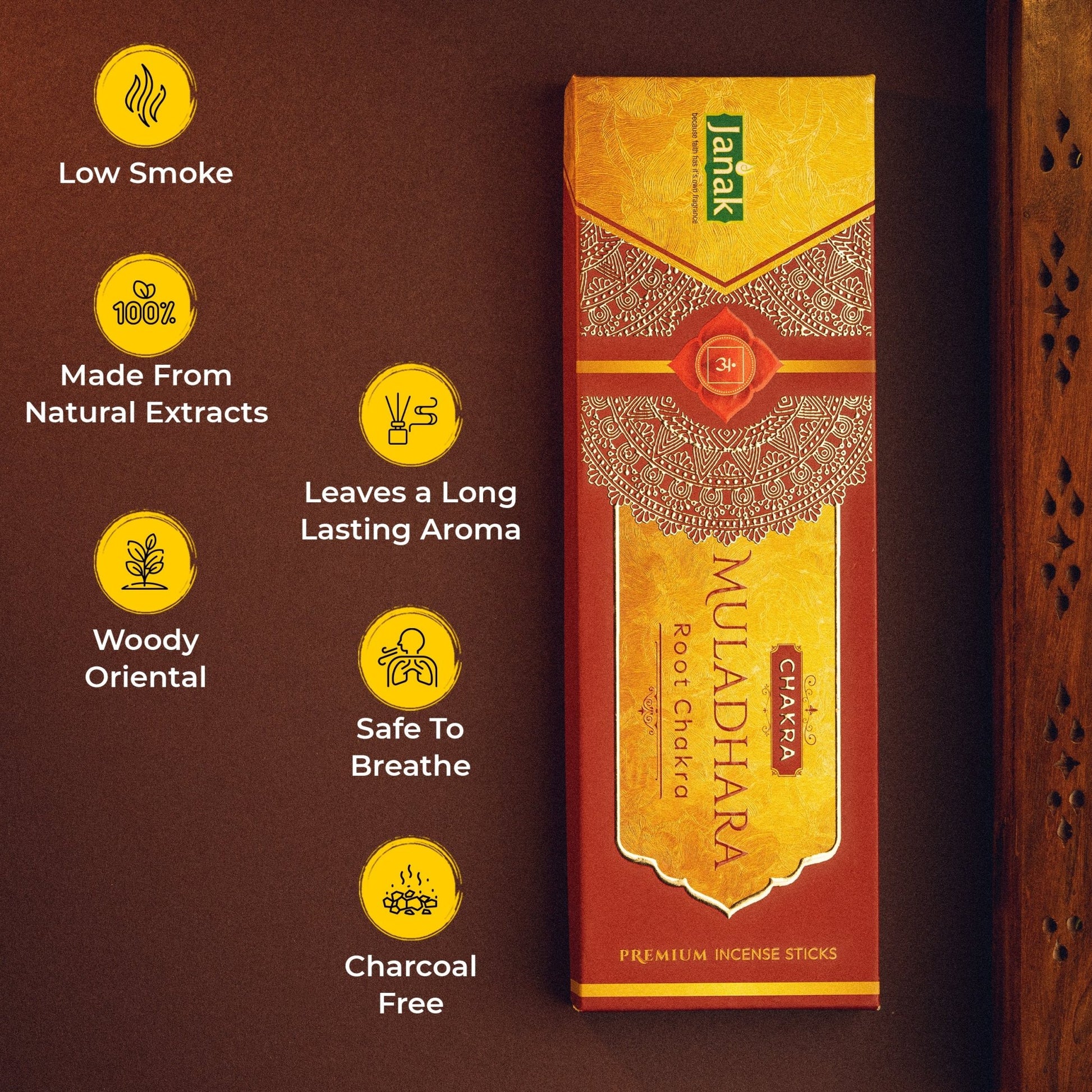 A soothing combo of incense sticks with multiple refreshing fragrances. Perfect for daily pooja, meditation, or just making your space smell calm and pleasant.
