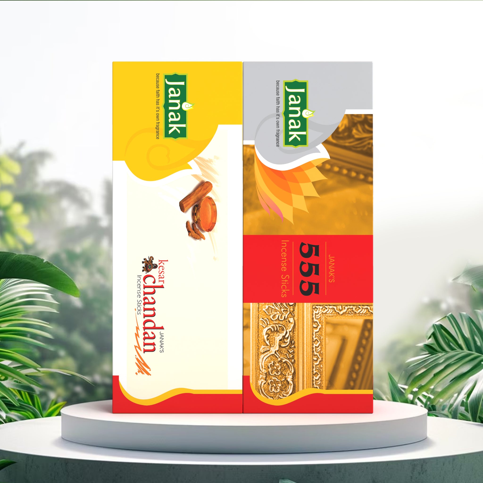 The Keshar Chandan & 555 MegaSaver Combo offers two rich, long-lasting incense fragrances in one value pack. Ideal for daily pooja, meditation, or creating a calm home atmosphere.