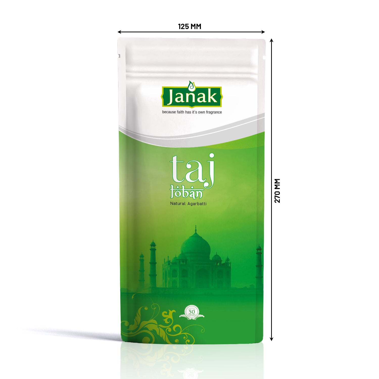 Janak Taj Loban Incense Sticks are made with premium loban resin for a rich, traditional aroma. Ideal for pooja, meditation, and purifying your space. They burn slowly, releasing a calming, temple-like fragrance.
