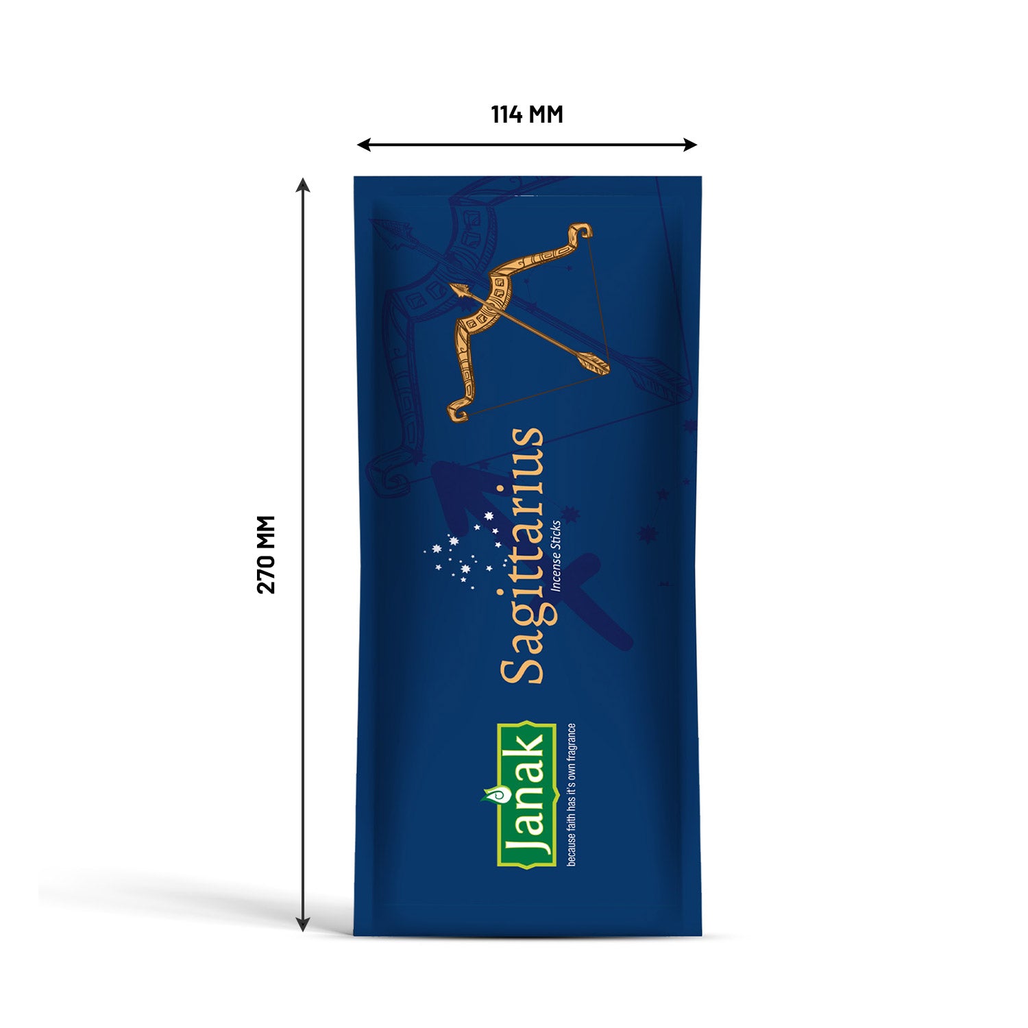 Janak Zodiac Sagittarius Incense Stick is crafted to match the bold and adventurous spirit of Sagittarius. Its refreshing aroma helps uplift mood and create a positive, energized space.





