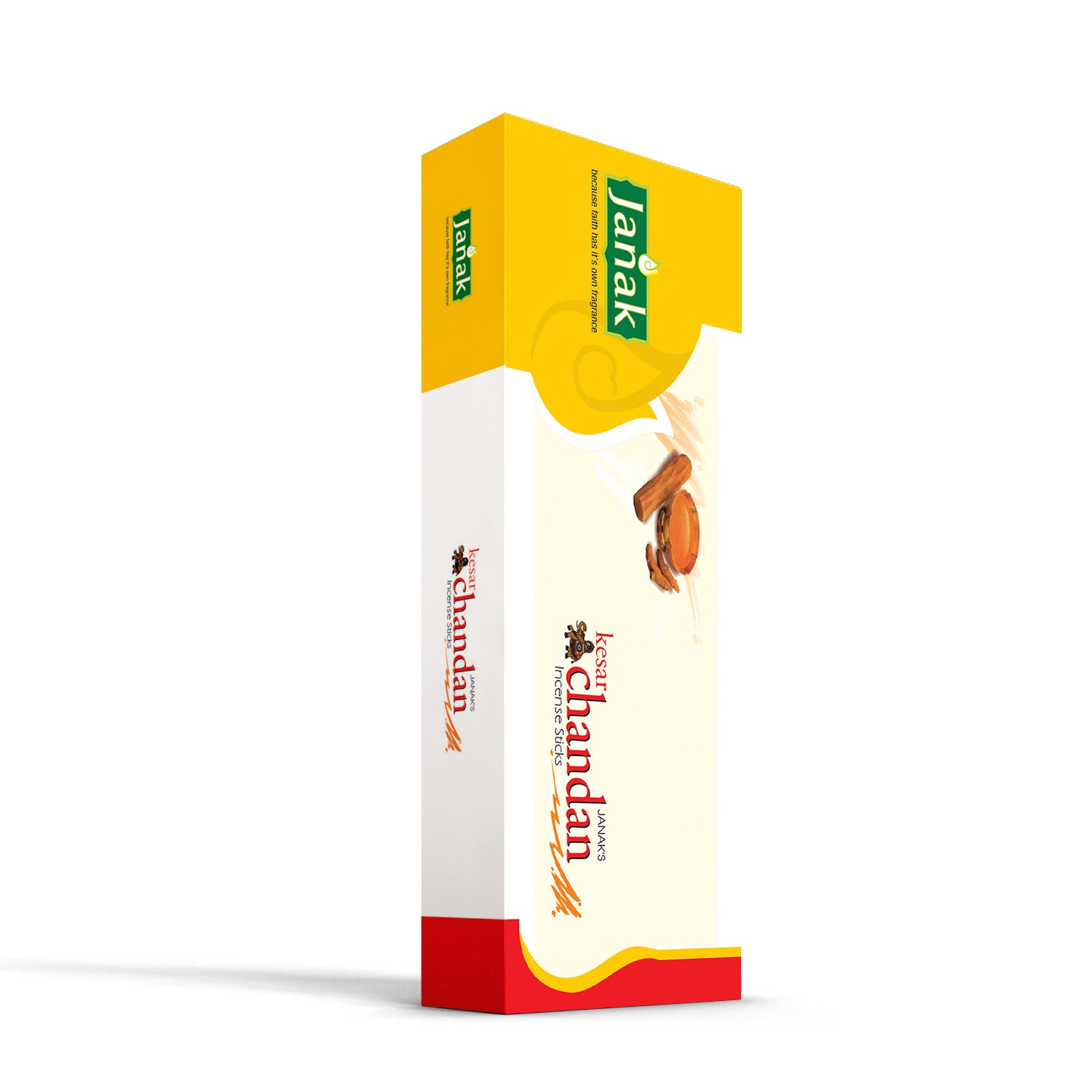 Janak Kesar Chandan Incense Sticks blend the rich scent of saffron with calming sandalwood. Perfect for prayers, meditation, or simply refreshing your space with a soothing aroma.
