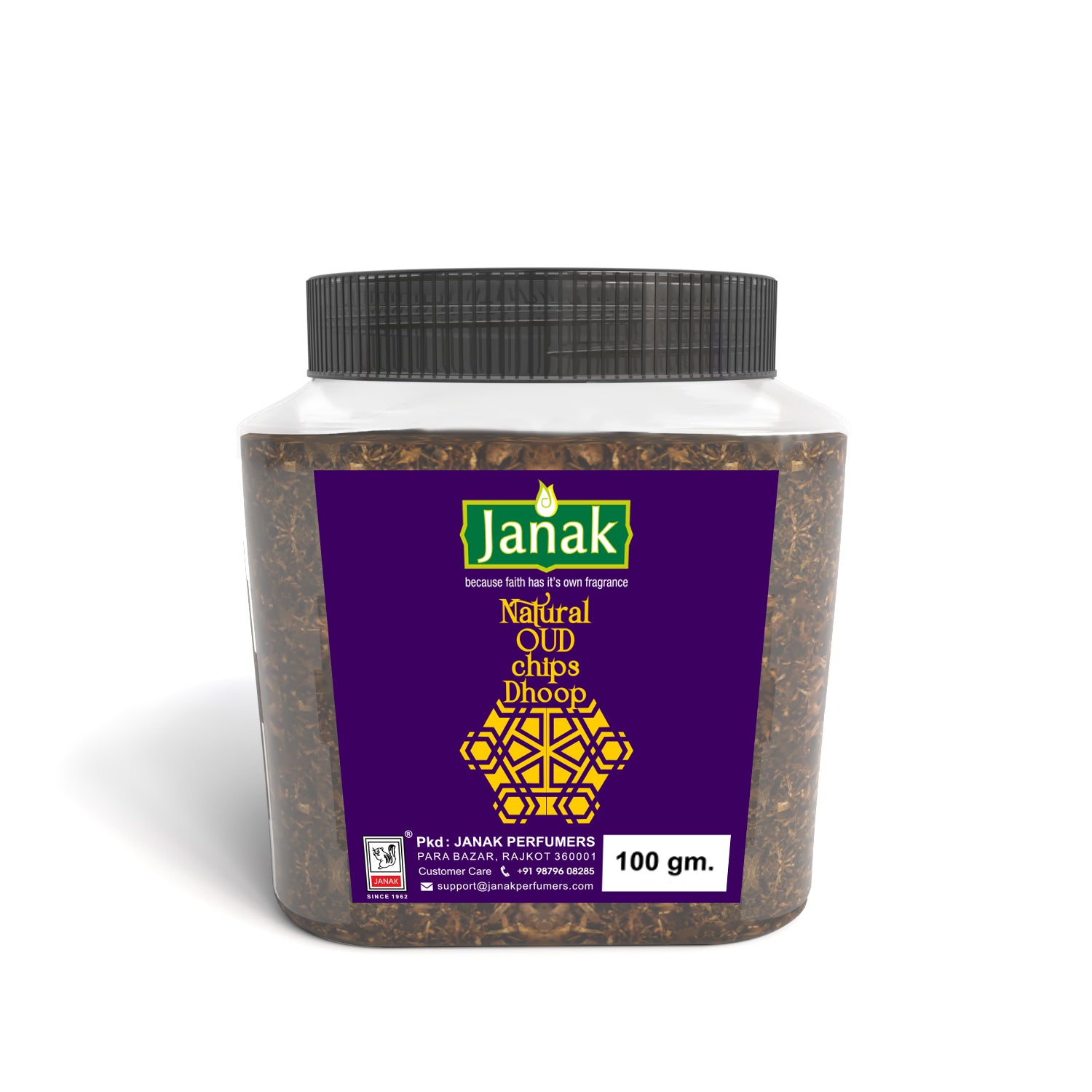 Natural Oud Chip Dhoop brings you the rich, woody aroma of pure oud in a mess-free dhoop form. Made with natural ingredients, it’s perfect for daily pooja, meditation, or simply refreshing your space. Long-lasting, calming, and easy to use.
