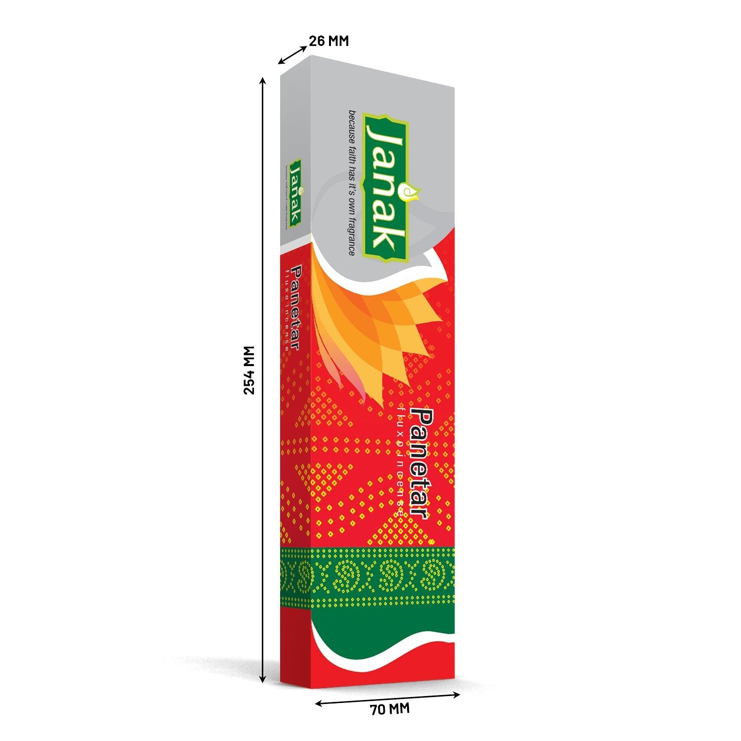 Janak Panetar Incense Stick brings a rich, traditional fragrance that instantly uplifts your space. Ideal for daily puja, meditation, or simply refreshing your home with a calming aroma.
