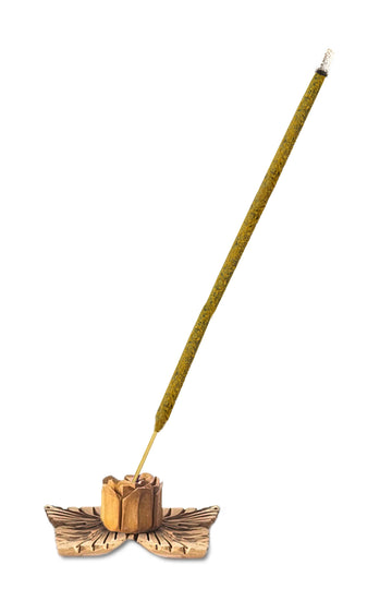Janak 555 Incense Sticks 250g: a single stick on a holder