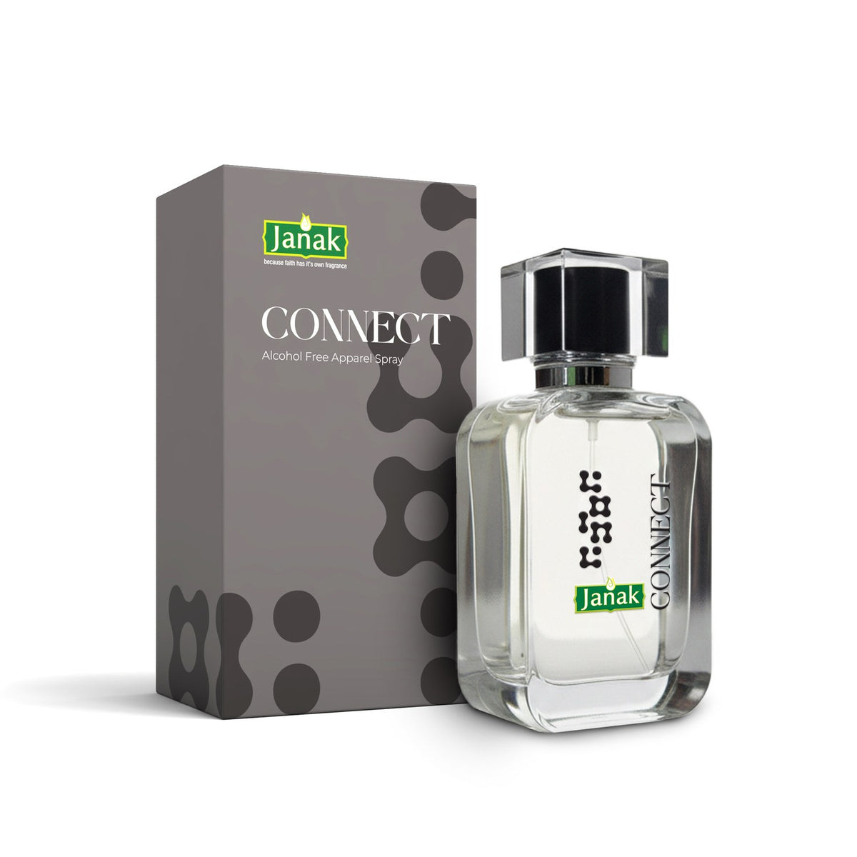 Janak Connect Alcohol Free Apparel Spray, 100 ml – box with bottle