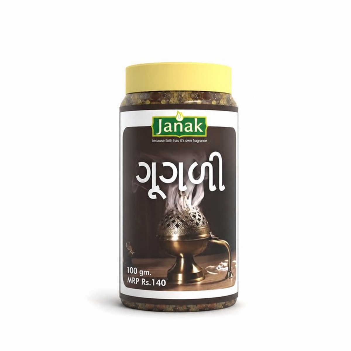 Janak Guggdi 100 g jar with yellow lid