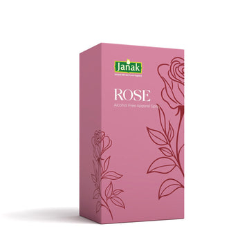 Janak Rose Alcohol Free Apparel Spray, 100 ml – box