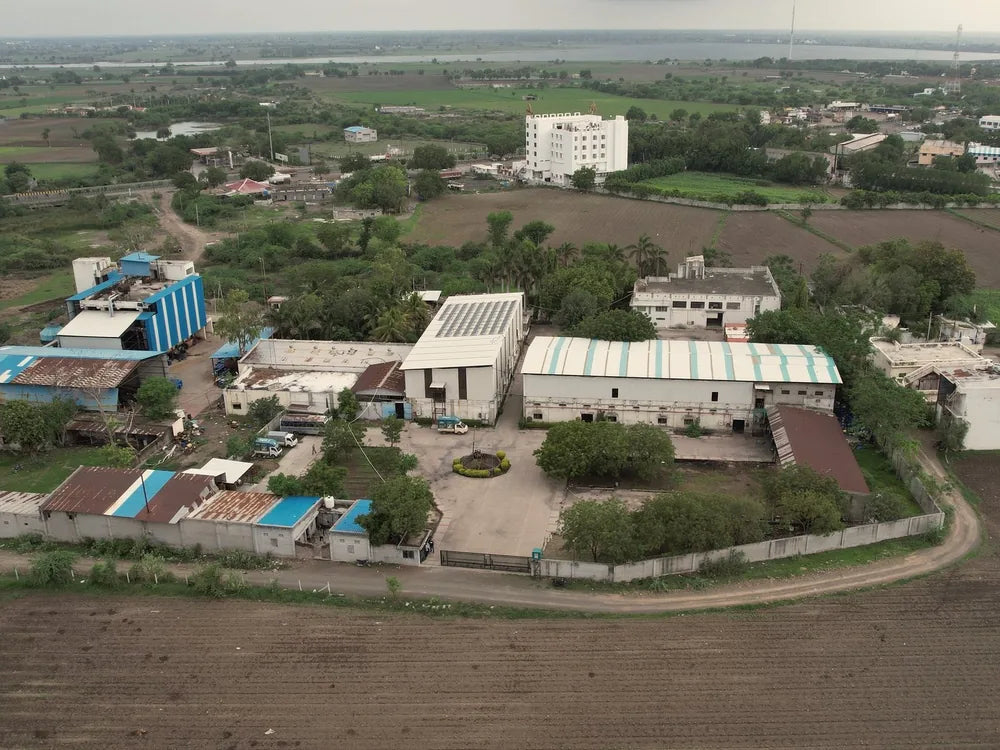 The Janak factory campus in Rajkot from above